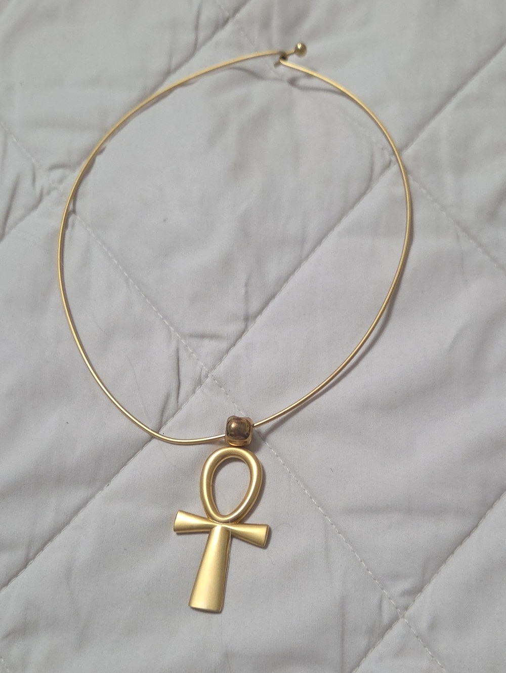 Gold Ankh Pendant Necklace - Women's Jewelry
